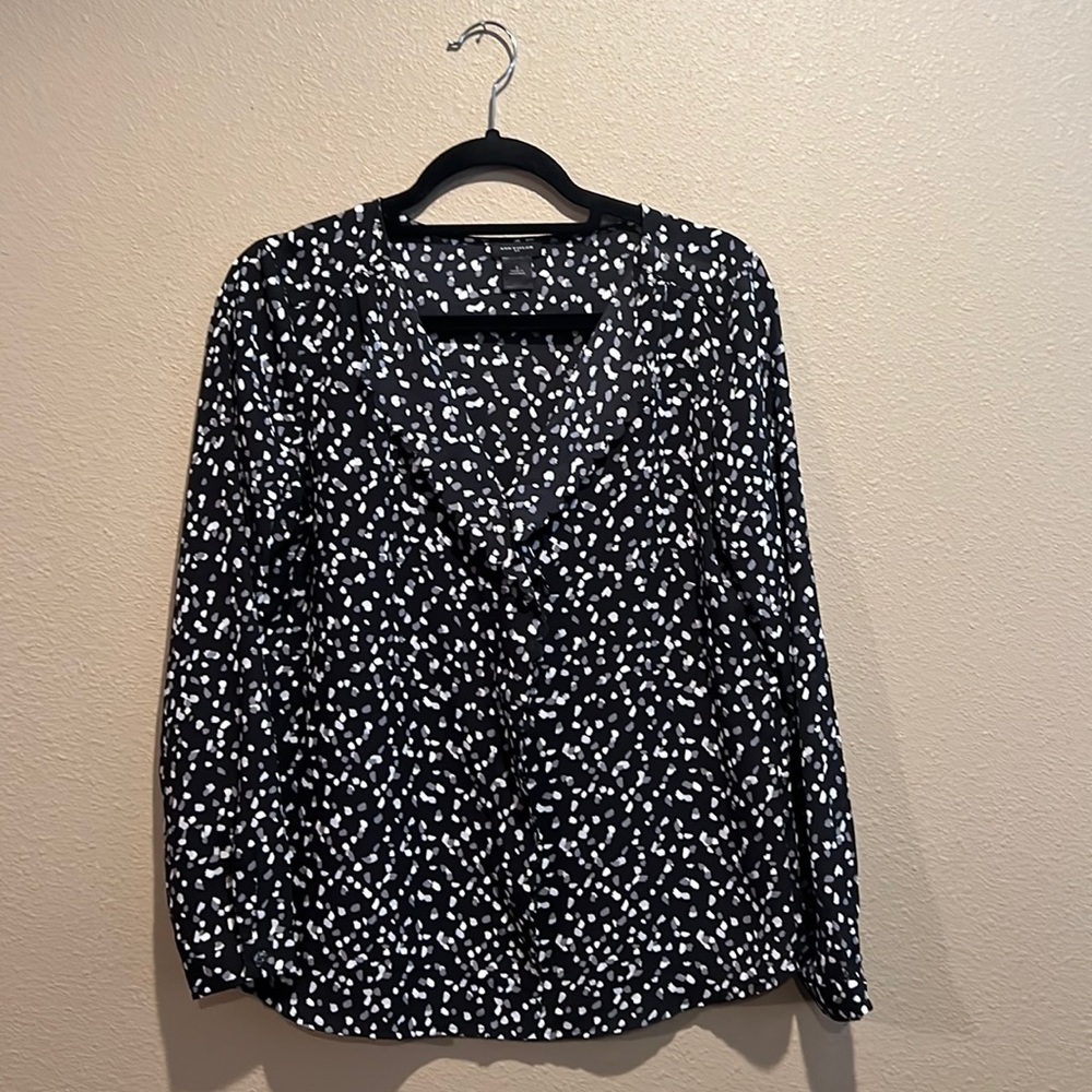 Ann Taylor Print Blouse
